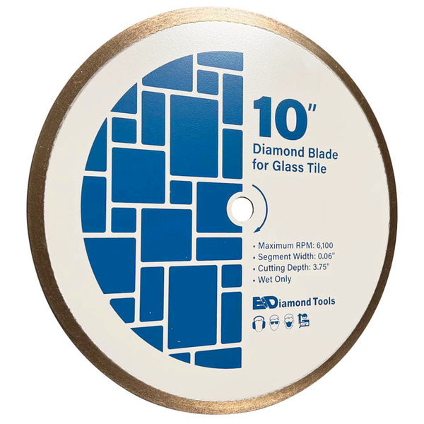 Continuous Rim Saw Blades for Glass Tile