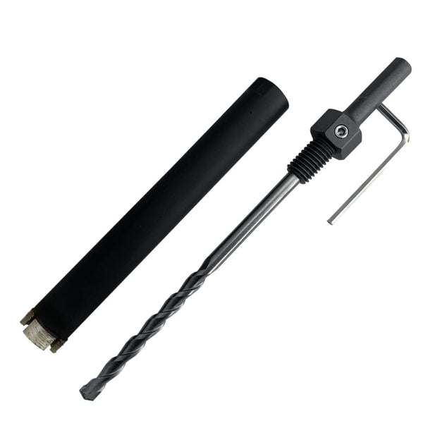 Broca sacanúcleos multipropósito seca/húmeda con adaptador de broca piloto con vástago de 1/2"