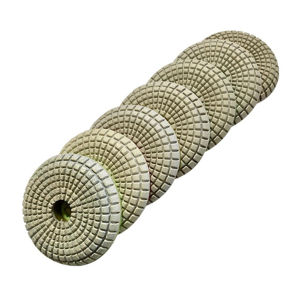 Convex Polishing Pads for Natural and Engineered Stone